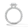 Thumbnail Image 2 of Vera Wang Love Collection 2-7/8 CT. T.W. Pear-Shaped Certified Lab-Grown Diamond Frame Engagement Ring in Platinum (F/VS2)