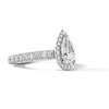 Thumbnail Image 3 of Vera Wang Love Collection 2-7/8 CT. T.W. Pear-Shaped Certified Lab-Grown Diamond Frame Engagement Ring in Platinum (F/VS2)