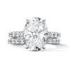 Thumbnail Image 1 of Vera Wang Love Collection 7-1/4 CT. T.W. Oval Certified Lab-Grown Diamond Bridal Set in 14K White Gold (F/VS2)