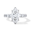 Thumbnail Image 1 of 4 CT. T.W. Marquise-Cut Certified Lab-Grown Diamond Engagement Ring in 14K White Gold (F/VS2)