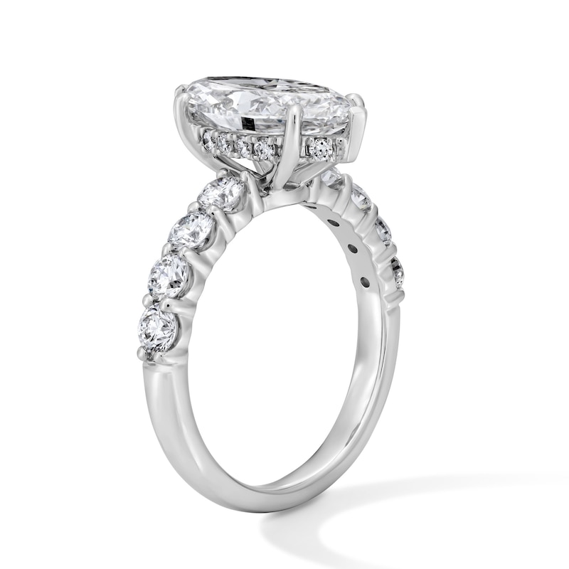 Main Image 5 of 4 CT. T.W. Marquise-Cut Certified Lab-Grown Diamond Engagement Ring in 14K White Gold (F/VS2)