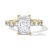 Thumbnail Image 1 of 4 CT. T.W. Radiant-Cut Certified Lab-Grown Diamond Engagement Ring in 14K Gold (F/VS2)