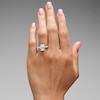 Thumbnail Image 2 of 4 CT. T.W. Radiant-Cut Certified Lab-Grown Diamond Engagement Ring in 14K White Gold (F/VS2)