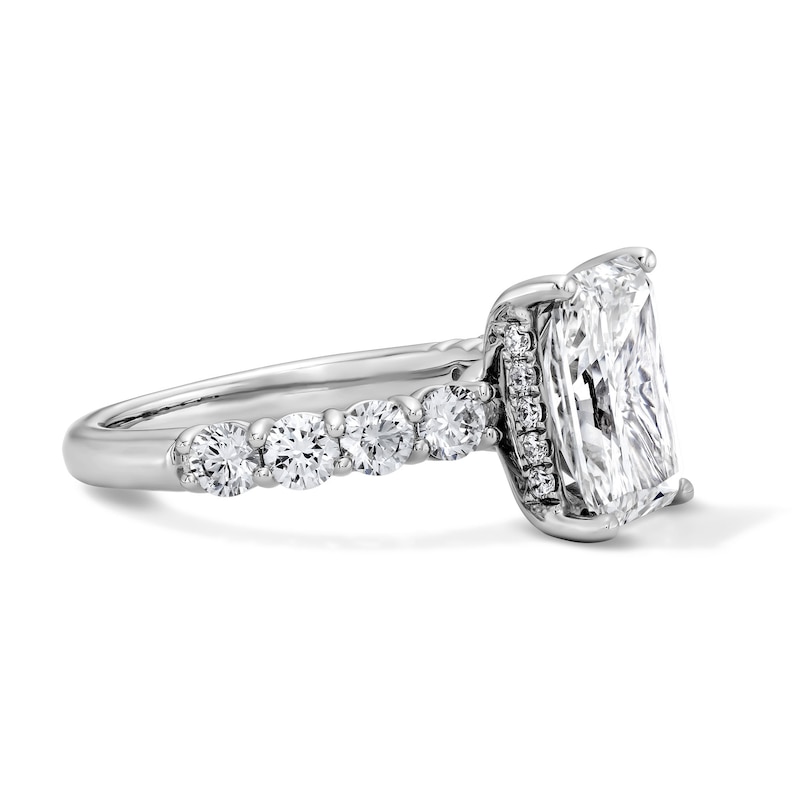 Main Image 4 of 4 CT. T.W. Radiant-Cut Certified Lab-Grown Diamond Engagement Ring in 14K White Gold (F/VS2)