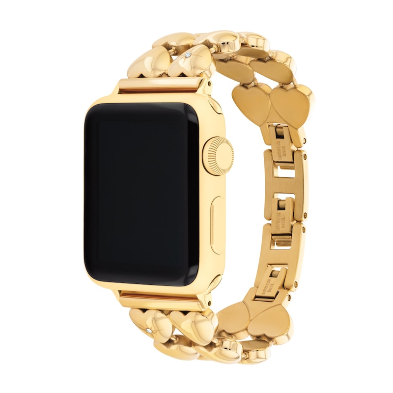 Main Image 2 of Ladies' Coach Apple Watch Straps Interchangeable Replacement Heart-Link  Band (Model: 14700336)