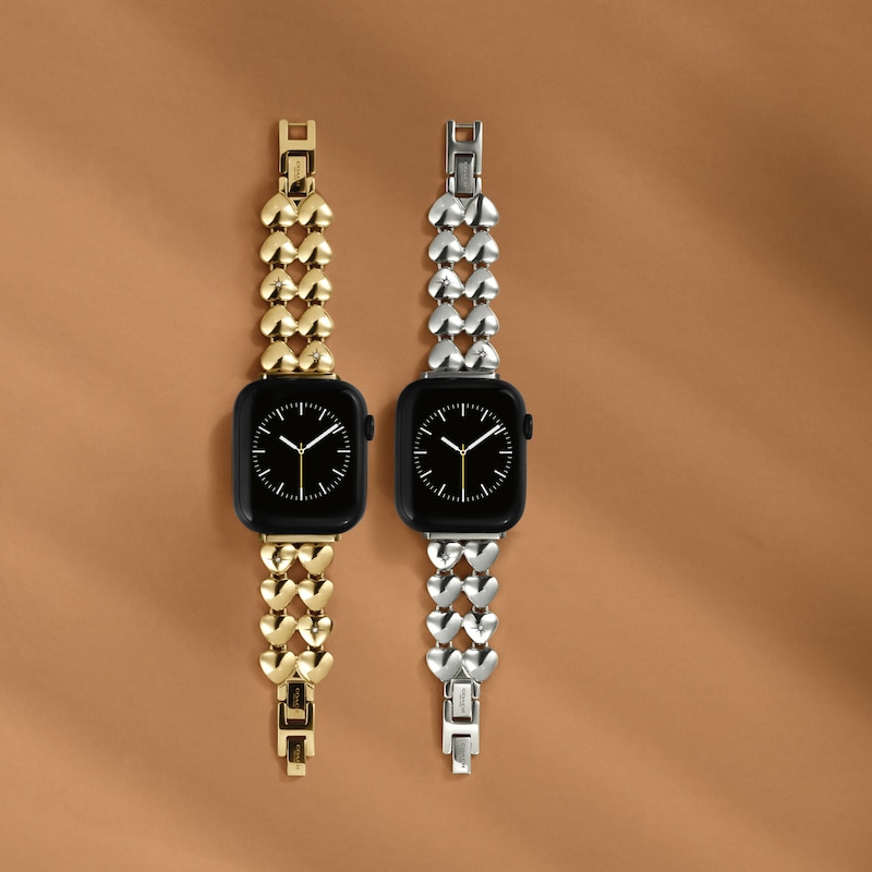 Main Image 6 of Ladies' Coach Apple Watch Straps Interchangeable Replacement Heart-Link  Band (Model: 14700336)