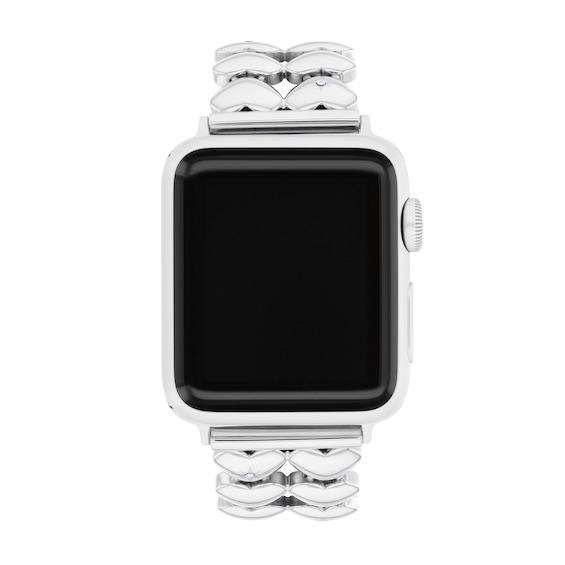 Ladies' Coach Apple Watch Straps Interchangeable Replacement Heart-Link Band (Model: 14700335)