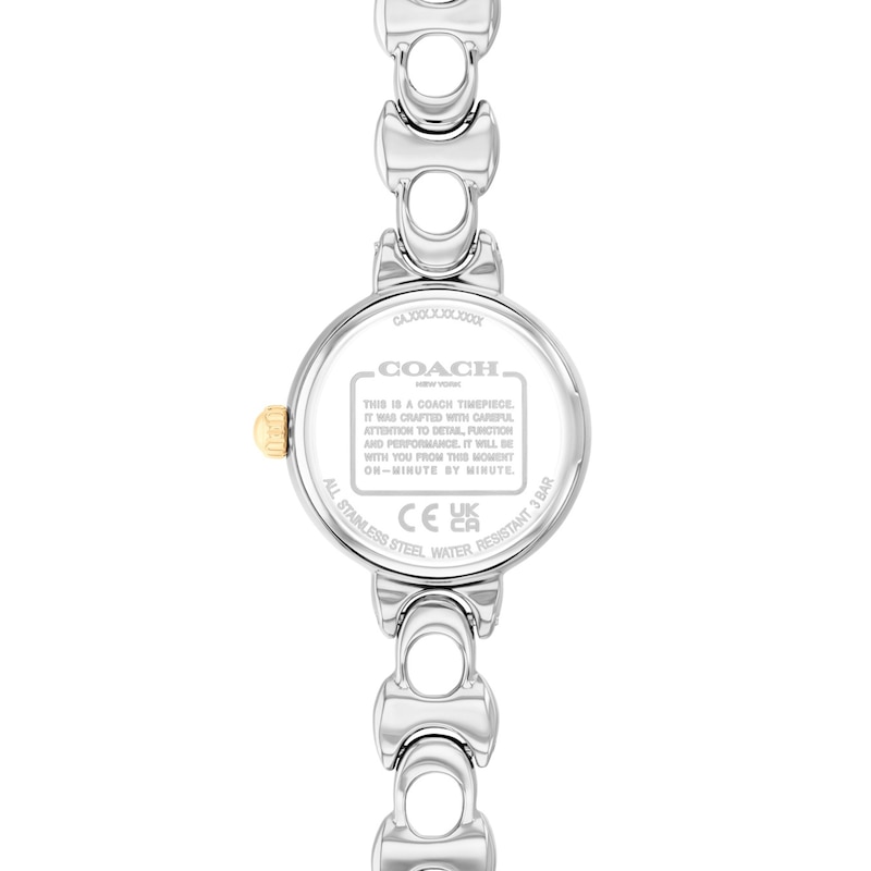 Main Image 3 of Ladies' Coach Iris Two-Tone Stainless Steel Watch with Chalk Dial (Model: 14504653-T)