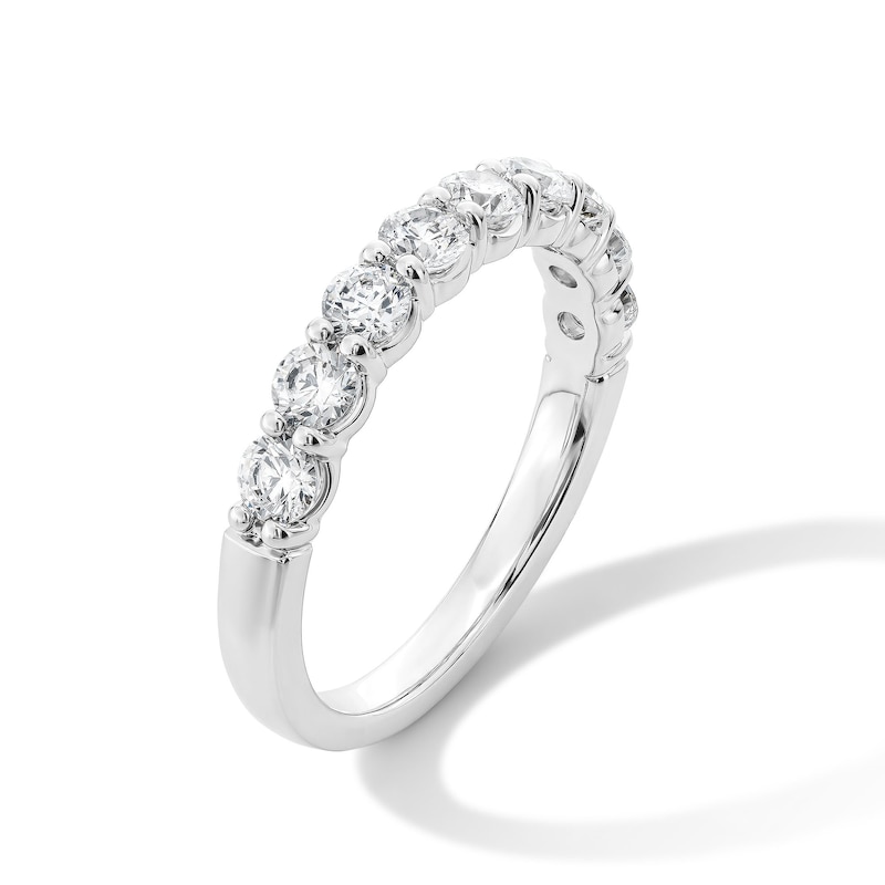 Main Image 5 of 1 CT. T.W. Lab-Grown Diamond Anniversary Band in 14K White Gold (F/VS2)