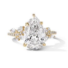 3-1/2 CT. T.W. Pear-Shaped Certified Lab-Grown Diamond Engagement Ring in 14K Gold (F/VS2)