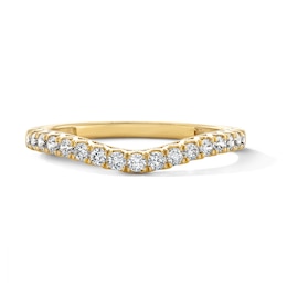 1/3 CT. T.W. Diamond Milgrain Contour Band in 14K Gold