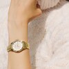 Thumbnail Image 4 of Ladies' Bulova Classic Crystal Gold-Tone IP Stainless Steel Watch with Mother-of-Pearl Dial (Model: 98L256)