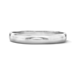 5.0mm Low Dome Comfort-Fit Wedding Band in 10K White Gold