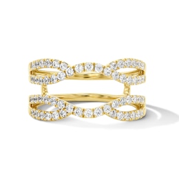 3/4 CT. T.W. Diamond Curved Enhancer Ring in 14K Gold