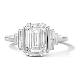 3 1/4 CT. T.W. Emerald-Cut Certified Lab-Grown Diamond in 14K White Gold (F/VS2)