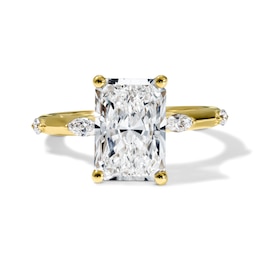 Modern Reflection 3-1/4 CT. T.W. Certified Radiant-Cut Lab-Grown Diamond Engagement Ring in 14K Gold (F/VS2)