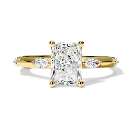 Modern Reflection 1-3/4 CT. T.W. Certified Radiant-Cut Lab-Grown Diamond Engagement Ring in 14K Gold (F/VS2)