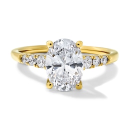 1-7/8 CT. T.W. Certified Oval Diamond Engagement Ring in 14K Gold (H/SI2)