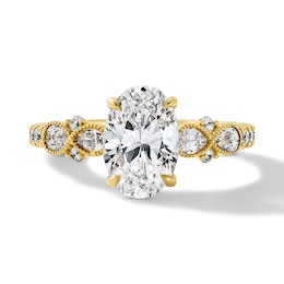 Vera Wang Love Collection 2-1/8 CT. T.W. Certified Oval Lab-Grown Diamond Engagement Ring in 14K Gold (F/VS2)