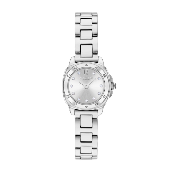 Ladies' Coach Kitt Stainless Steel Watch with Silver-Tone Dial and Crystal Accents (14504727)