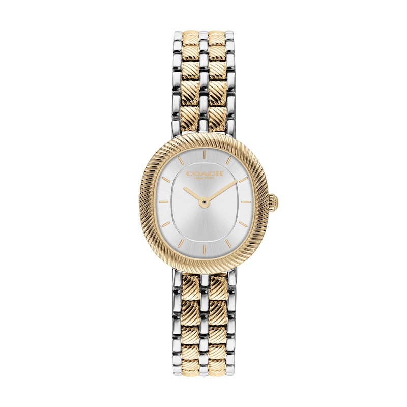 Main Image 1 of Ladies' Coach Harlow Two-Tone Stainless Steel Watch with Silver-Tone Dial Watch (Model: 14504701)