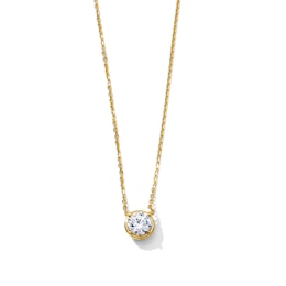 1/2 CT. T.W. Certified Lab-Grown Diamond Solitaire Necklace in 10K Gold (F/VS2) - 18"