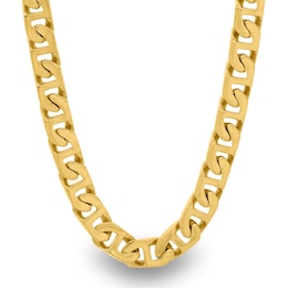 6.5mm Mariner Chain Necklace in Yellow Ion-Plated Solid Stainless Steel - 24"