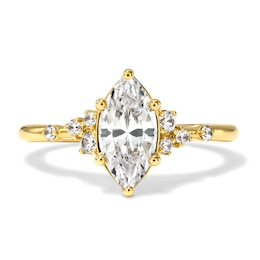 1-1/5 CT. T.W. Marquise-Cut Certified Lab-Grown Diamond Engagement Ring in 14K Gold (F/VS2)