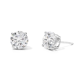 3 CT. T.W. Diamond Solitaire Earrings in 14K White Gold (I/I2)