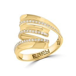 EFFY™ Collection 1/5 CT. T.W. Diamond Swirl Ring in 14K Gold