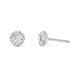 1/2 CT. T.W. Certified Lab-Grown Diamond Solitaire Earrings in Sterling Silver (F/VS2)