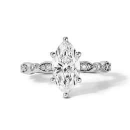 1-3/4 CT. T.W. Certified Marquise-Cut Lab-Grown Diamond Engagement Ring in 14K White Gold (F/VS2)