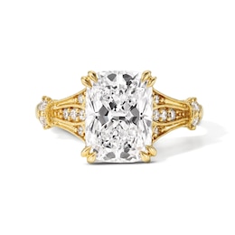 3-1/6 CT. T.W. Certified Cushion-Cut Lab-Grown Diamond Engagement Ring in 14K Gold (F/VS2)