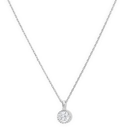 1 CT. T.W. Certified Lab-Grown Diamond Solitaire Necklace in Sterling Silver (F/VS2)