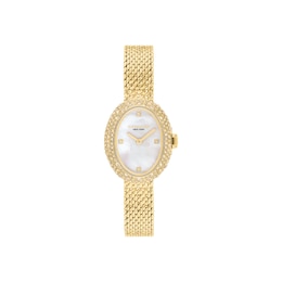 Ladies' Coach Sammy Gold-Tone Stainless Steel Watch with Crystal Bezel (Model: 14504690)