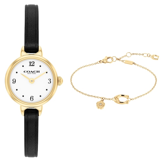 Ladies' Coach Iris Gold-Tone Stainless Steel Watch Gift Set (Model: 14000139)