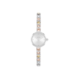 Ladies' Coach Iris Stainless Steel Watch with Multicolor Crystal Accents (Model: 14504722)