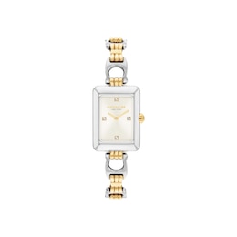 Ladies' Coach Mara Two-Tone Stainless Steel Watch with Crystal Accents (Model: 14504696)