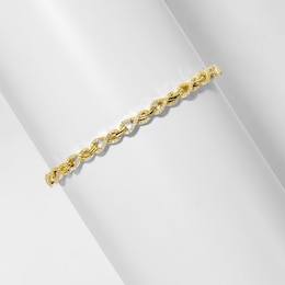 1 CT. T.W. Lab-Grown Diamond Infinity Link Bracelet in 10K Gold (F/VS2) - 7.0"