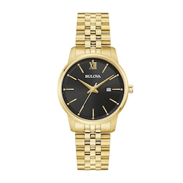 Ladies' Bulova Classic Gold-Tone Stainless Steel Watch (Model: 97M124)