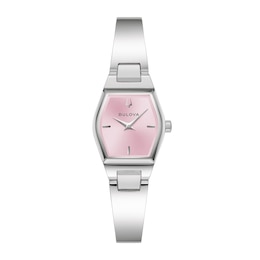 Ladies' Bulova Gemini Stainless Steel Bangle Watch (Model: 96L369)