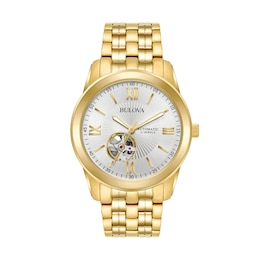 Men's Bulova Classic Automatic Gold-Tone Stainless Steel Watch (Model: 97A130)