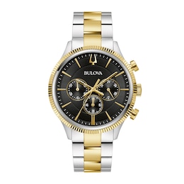 Men's Bulova Classic Chronograph Two-Tone Stainless Steel Watch (Model: 98A347)