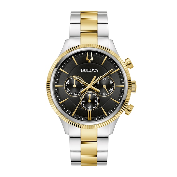 Men's Bulova Classic Chronograph Two-Tone Stainless Steel Watch (Model: 98A347)