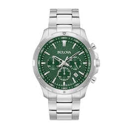 Men's Bulova Classic Chronograph Stainless Steel Watch (Model: 96B488)