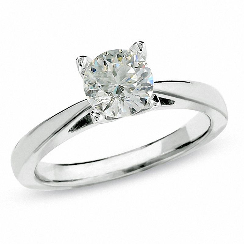Previously Owned - 1 CT. Celebration Diamond® Solitaire Engagement Ring in 18K White Gold