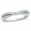 Thumbnail Image 1 of Previously Owned - 1/4 CT. T.W. Diamond Twist Contour Band in 14K White Gold