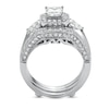 Thumbnail Image 2 of Previously Owned - 2 CT. T.W. Princess-Cut Diamond Frame Bridal Set in 14K White Gold