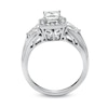 Thumbnail Image 4 of Previously Owned - 2 CT. T.W. Princess-Cut Diamond Frame Bridal Set in 14K White Gold