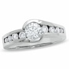 Thumbnail Image 0 of Previously Owned - 1 CT. T.W. Diamond Bezel Set Engagement Ring in 14K White Gold